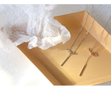 925 Sterling Silver Ins Rose Jewelry Clavicle Chain for Student Birthday