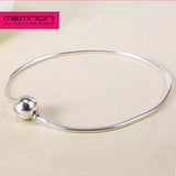 925 Sterling Silver Essence Thin Snake Bracelet for Women