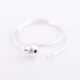 925 Sterling Silver Essence Thin Snake Bracelet for Women
