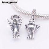 925 Sterling Silver Pigeon Charm Beads for European Bracelet DIY