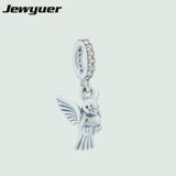 925 Sterling Silver Pigeon Charm Beads for European Bracelet DIY