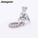 925 Sterling Silver Pigeon Charm Beads for European Bracelet DIY