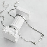 925 Silver Elephant Necklace Clavicle Chain Women