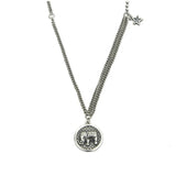 925 Silver Elephant Necklace Clavicle Chain Women