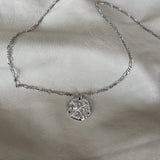 925 Silver Chain with Bow and Arrow Coins Pendant