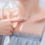 925 Silver Bell Star Necklace for Women