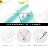 925 Silver Bell Star Necklace for Women