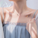 925 Silver Bell Star Necklace for Women