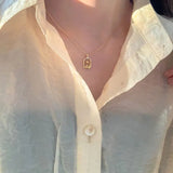 925 Silver Rose Flower Necklace for Women