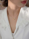 925 Silver Star Pendant Necklace Clavicle Chain for Women