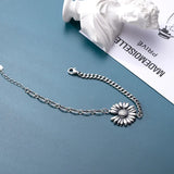 925 Silver Light Flower Bracelet Bohemia Jewelry