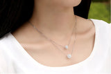 925 Silver Choker Necklace Pendant Statement Jewelry for Women