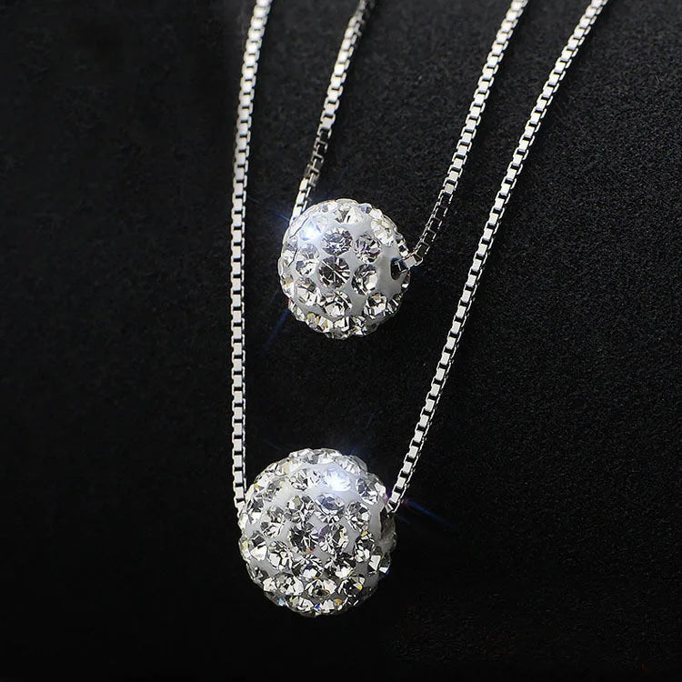 925 Silver Choker Necklace Pendant Statement Jewelry for Women