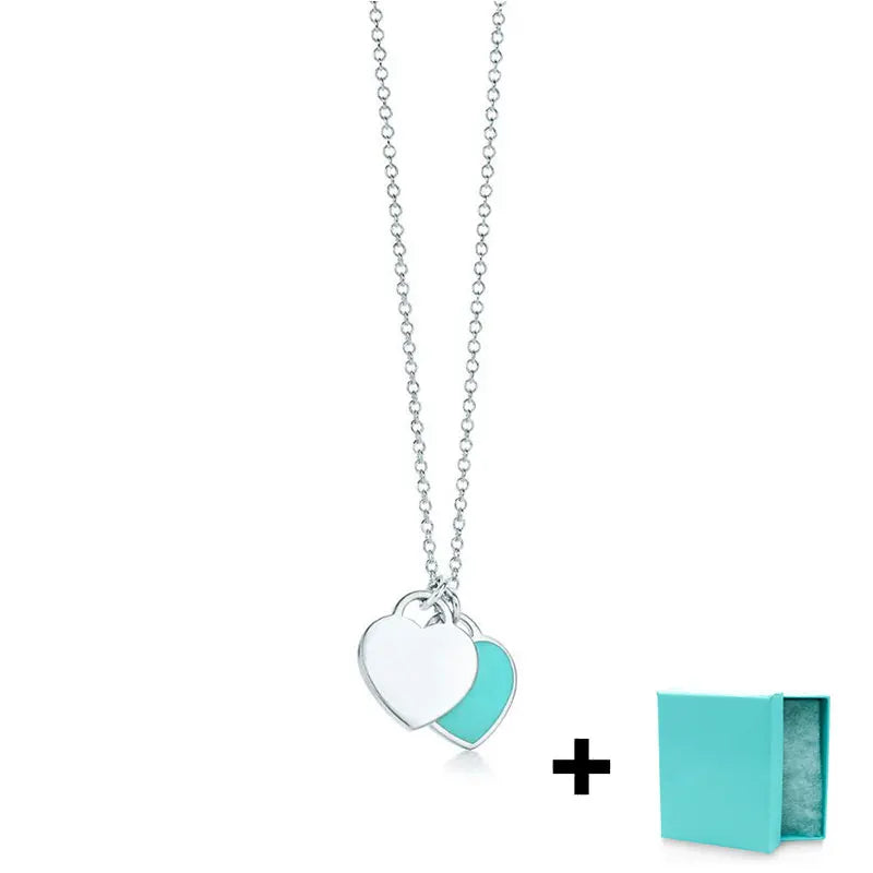 925 Sterling Silver Love Necklace with Original Jewelry Box