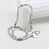 925 Silver Snake Chain Bracelet 2.5mm Wide Men Women Korea Jewelry