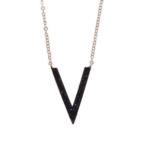 Geometric CZ Pendant Necklace for Women