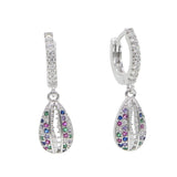 925 Silver Sea Shell Charm Beach Drop Earrings