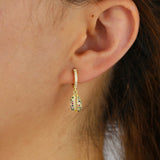 925 Silver Sea Shell Charm Beach Drop Earrings