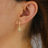 925 Silver Sea Shell Charm Beach Drop Earrings