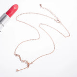 925 Silver Moon Necklace Star River Pendant Fine Jewelry Women