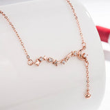 925 Silver Moon Necklace Star River Pendant Fine Jewelry Women
