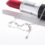 925 Silver Moon Necklace Star River Pendant Fine Jewelry Women