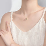 Moonstone Necklace 925 Sterling Silver Clear Earth Chain Jewelry