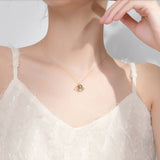 Moonstone Necklace 925 Sterling Silver Clear Earth Chain Jewelry