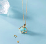 Moonstone Necklace 925 Sterling Silver Clear Earth Chain Jewelry