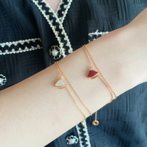 925 Silver Natural Gem Small Skirt Bracelet Women's Jewelry