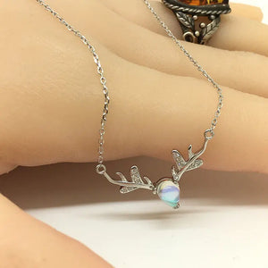 925 Sterling Silver Necklace Elk Necklace Friendship Necklaces
