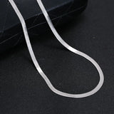 925 Silver Snake Link Chain Necklace