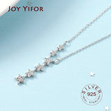 Women's 925 Sterling Silver Stars Tassel Necklace