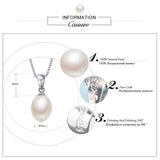 925 Silver Necklace Pendant, Freshwater Pearl Jewelry