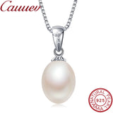 925 Silver Necklace Pendant, Freshwater Pearl Jewelry