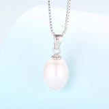 925 Silver Necklace Pendant, Freshwater Pearl Jewelry