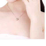 925 Silver Necklace Angel Egg Gold-Plated Jewelry for Lover's Birthday