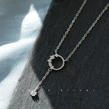 925 Sterling Silver Clavicle Chain Necklace for Women