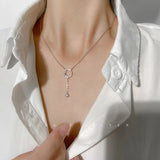 925 Sterling Silver Clavicle Chain Necklace for Women