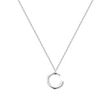 925 Silver Letter Necklace Clavicle Chain Jewelry for Women