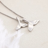 925 Sterling Silver Dolphin Pendant Necklace for Female Party