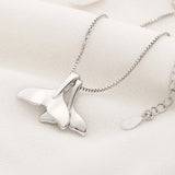 925 Sterling Silver Dolphin Pendant Necklace for Female Party