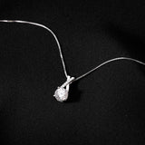925 Silver Necklace Women's Letter Cross Collarbone Chain