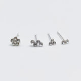 925 Sterling Silver Nose Stud Clear Crystal Nariz Women Pircing
