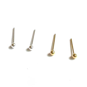 925 Sterling Silver Nose Stud with 2mm Ball - 36pcs/Pack
