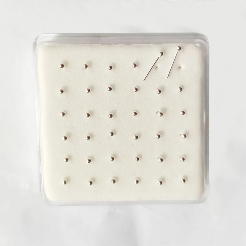 925 Sterling Silver Nose Stud with 2mm Ball - 36pcs/Pack