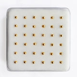 925 Sterling Silver Nose Stud with 2mm Ball - 36pcs/Pack