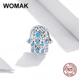 925 Sterling Silver Lucky Hand Charm Beads for Bracelet Pendant