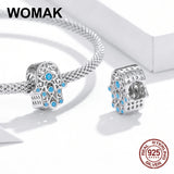 925 Sterling Silver Lucky Hand Charm Beads for Bracelet Pendant