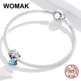925 Silver Raccoon Charm Beads for Bracelet Pendant Making